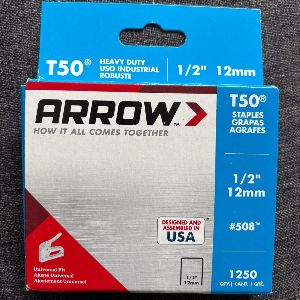 Arrow T50 Staples 1/2 Inch